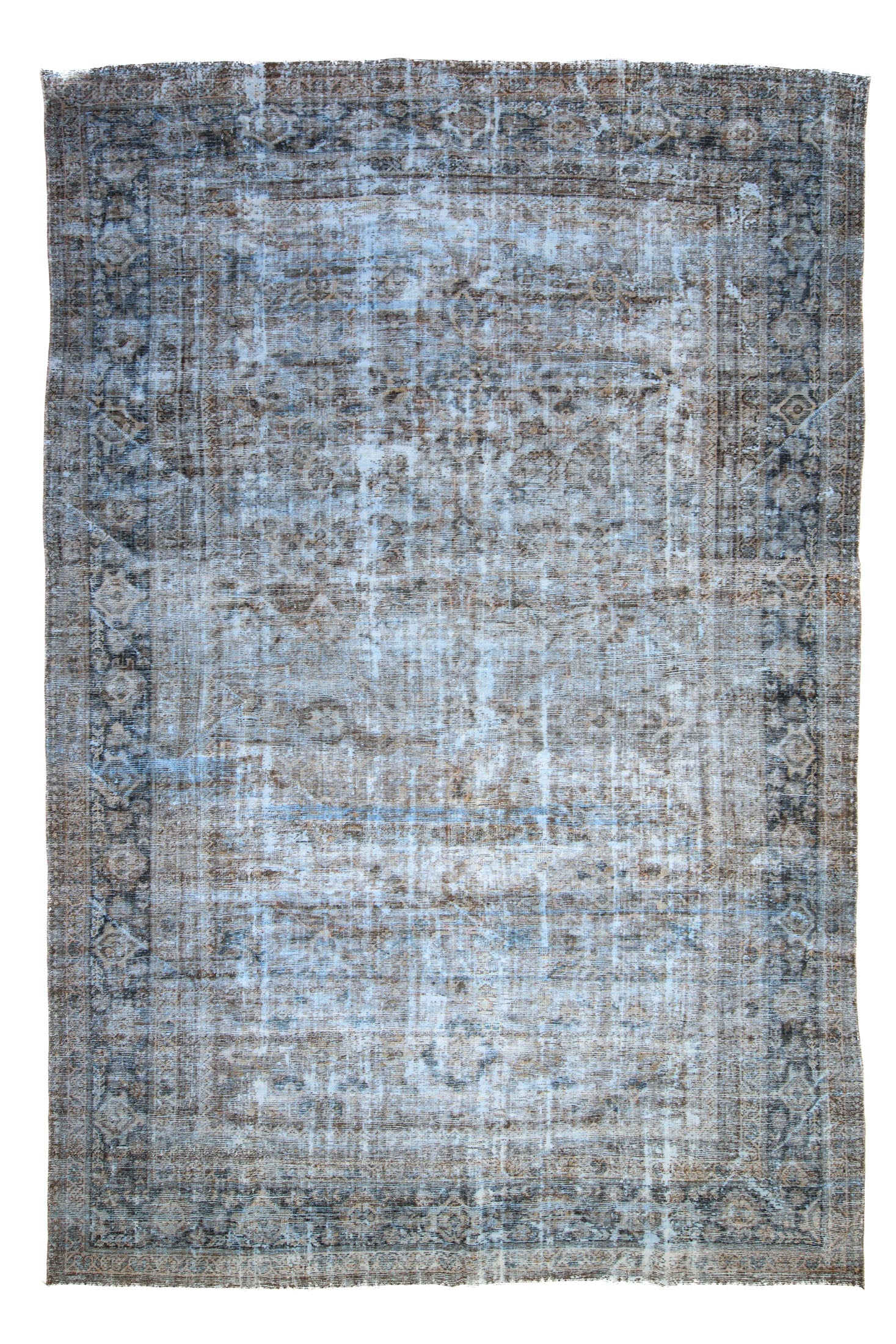 8'6 x 12'0 | Blue Distressed Antique Mahal | Designers M-481