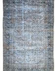 8'6 x 12'0 | Blue Distressed Antique Mahal | Designers M-481