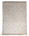9' x 12'3 | Extra Large Modern Beige Moroccan | Lillian