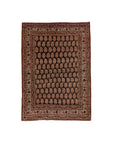 4'2 x 5'9 | Dark Brown Vintage Rug | CE-W-2323