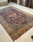 6'8 x 10'8 | Colorful Vintage Hamadan | S-3174