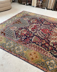 6'8 x 10'8 | Colorful Vintage Hamadan | S-3174