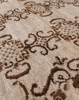 6'7 x 8'7 | Neutral Wool Vintage Rug | CE-C-2891