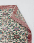 3'7 x 6'7 | Red Floral Medium Rug | N-2812