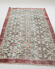 3'7 x 6'7 | Red Floral Medium Rug | N-2812