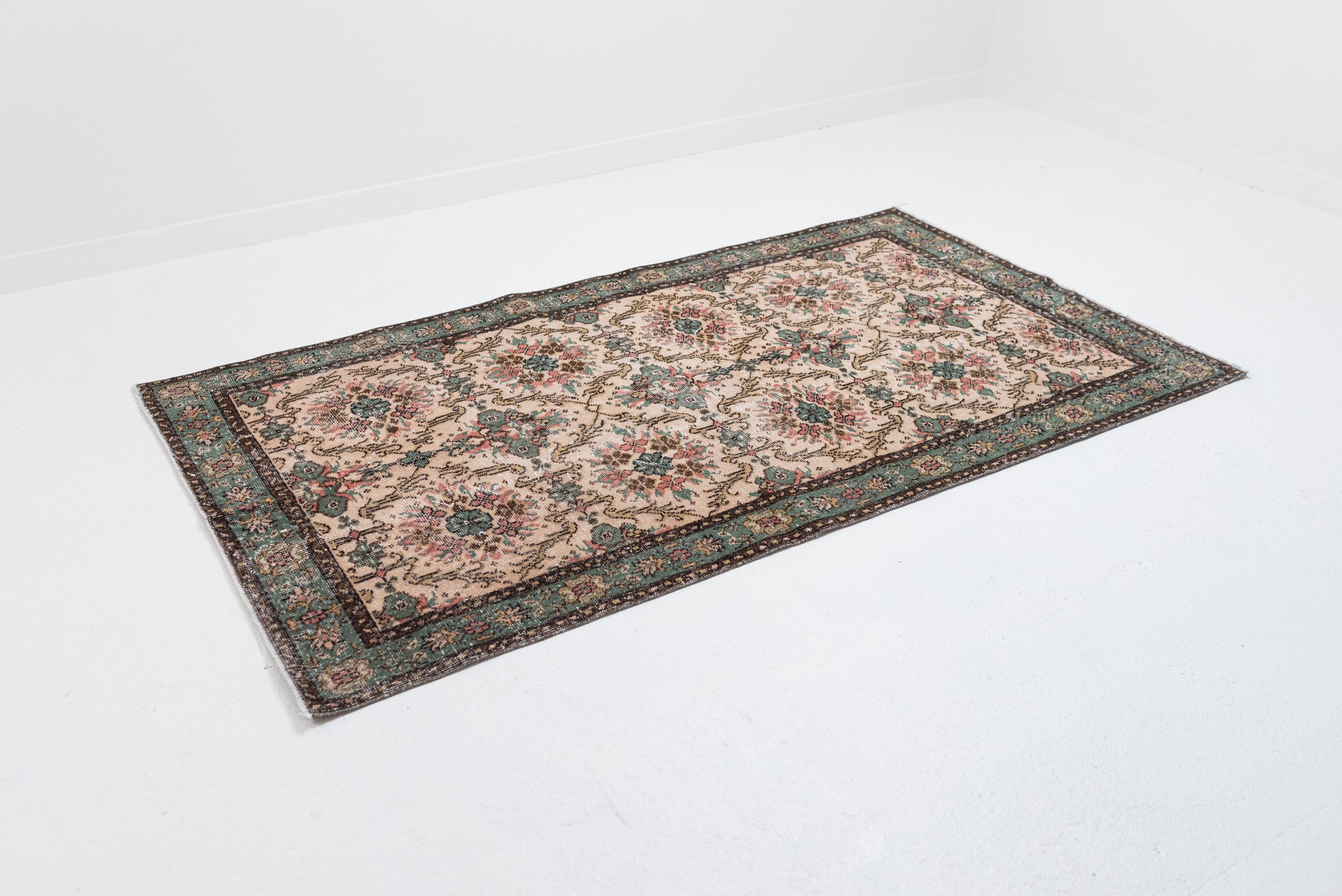 4'0 x 7'0 | Medium Emerald Oushak | N-2961