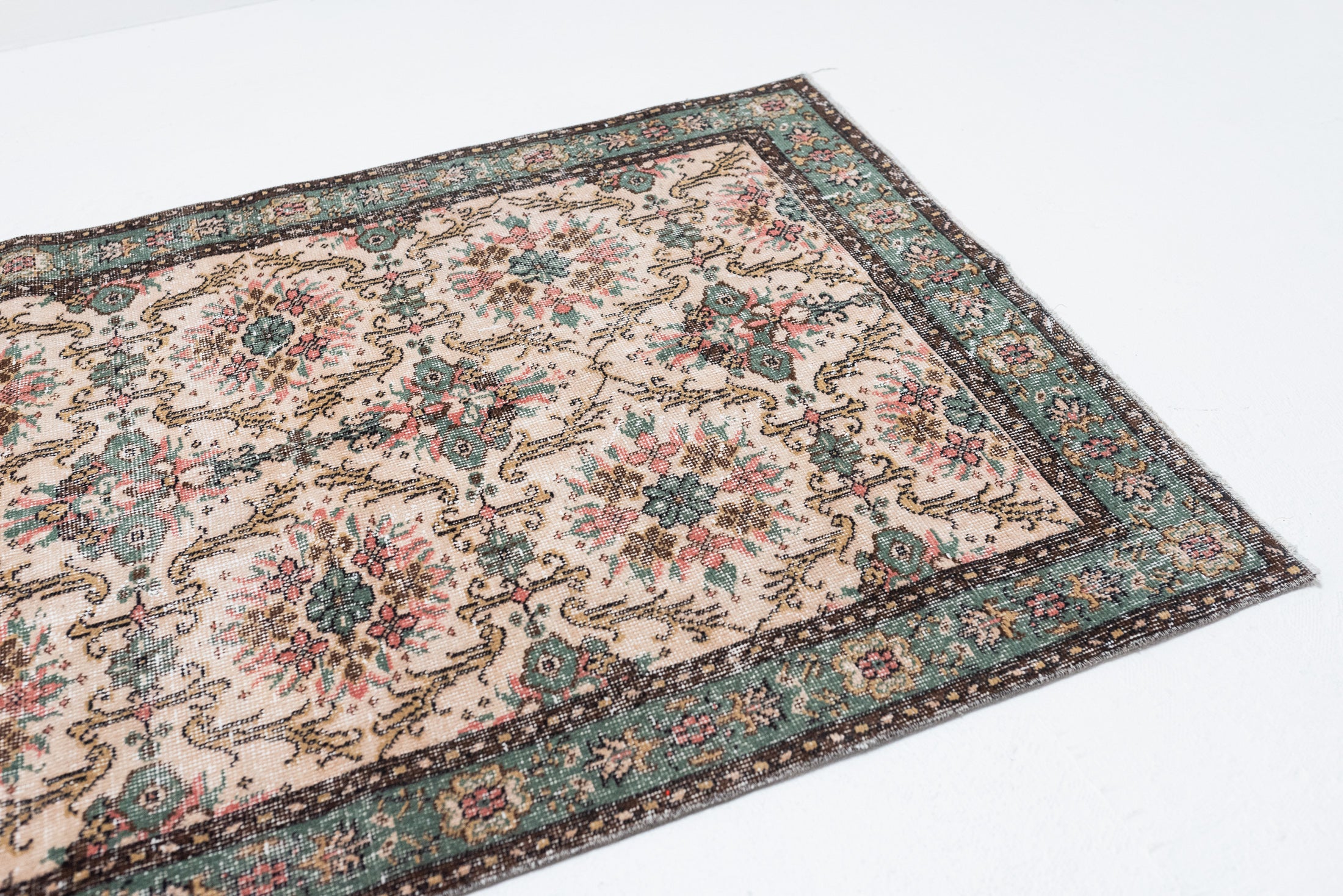4'0 x 7'0 | Medium Emerald Oushak | N-2961