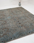 RESERVED | KV | 7'0 x 10'6 | Beautiful Large Blue Vintage Tabriz | V-3729