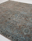 RESERVED | KV | 7'0 x 10'6 | Beautiful Large Blue Vintage Tabriz | V-3729