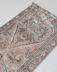 2'3 x 12'4 | Blush and Dusty Blue Vintage Runner | R-2967