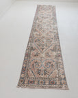 2'3 x 12'4 | Blush and Dusty Blue Vintage Runner | R-2967