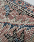 2'3 x 12'4 | Blush and Dusty Blue Vintage Runner | R-2967