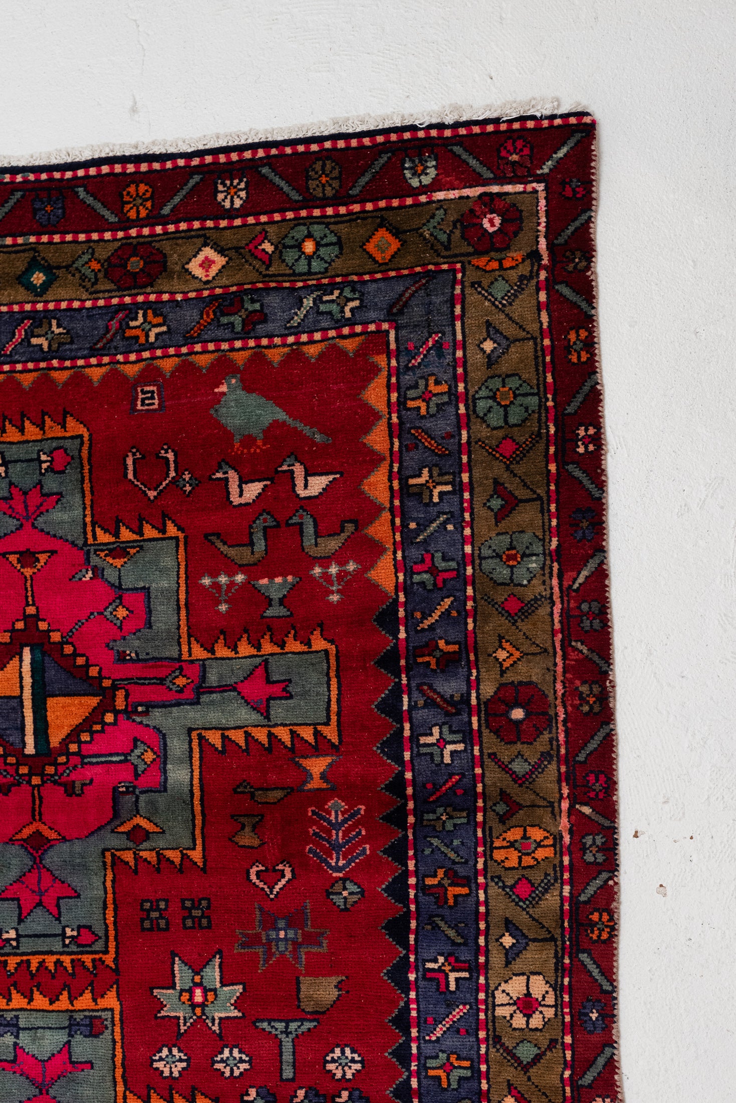 4'4 x 11'3 | Wide Colorful Vintage Runner | R-3016