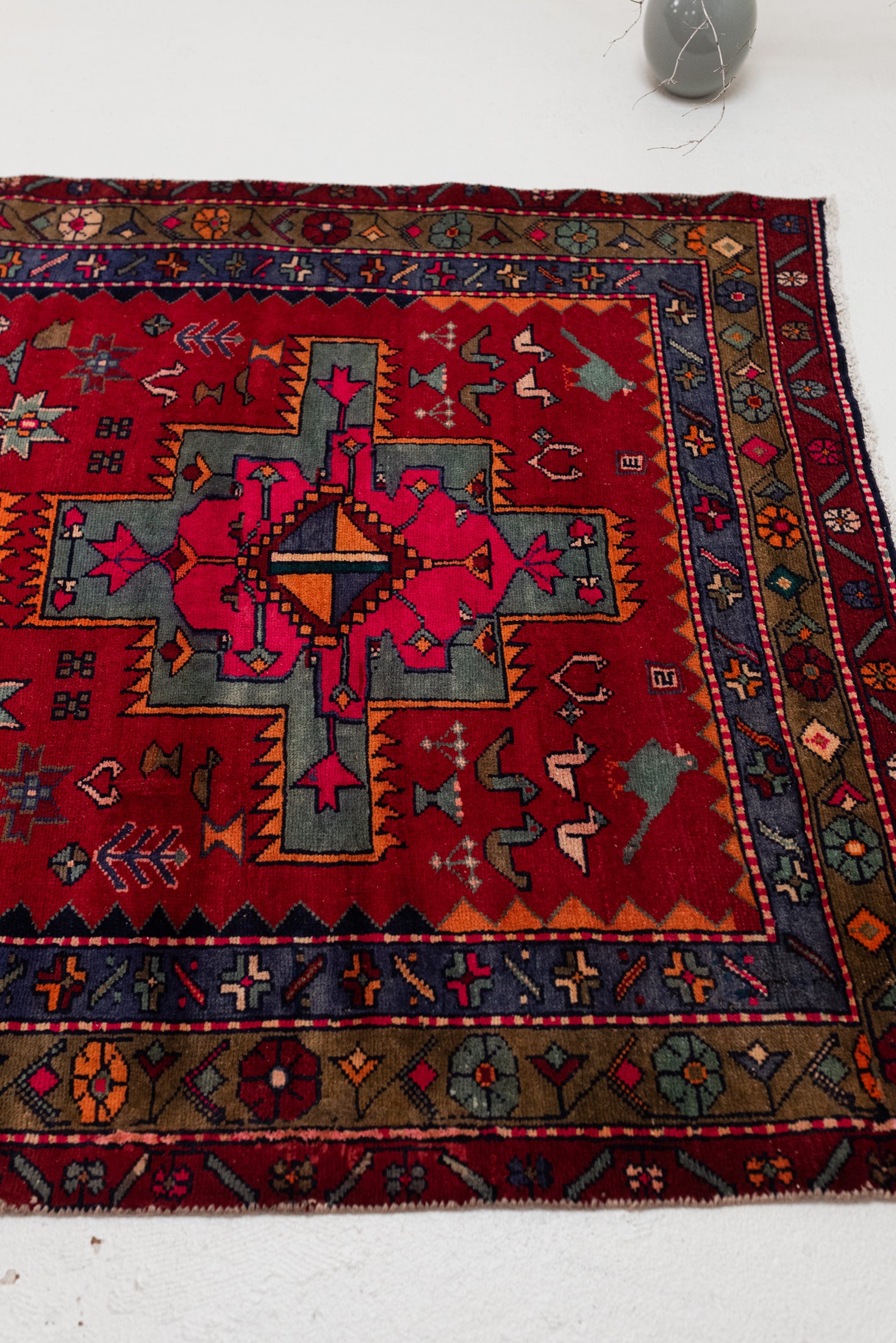 4'4 x 11'3 | Wide Colorful Vintage Runner | R-3016