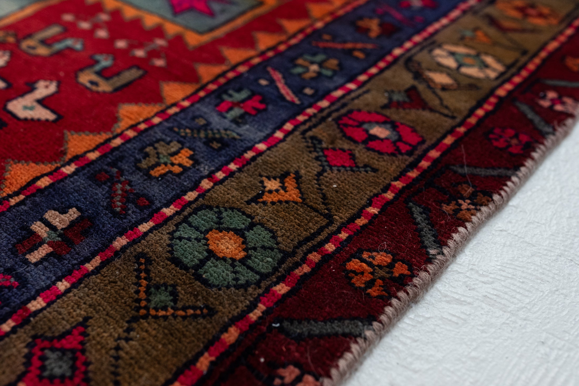 4'4 x 11'3 | Wide Colorful Vintage Runner | R-3016