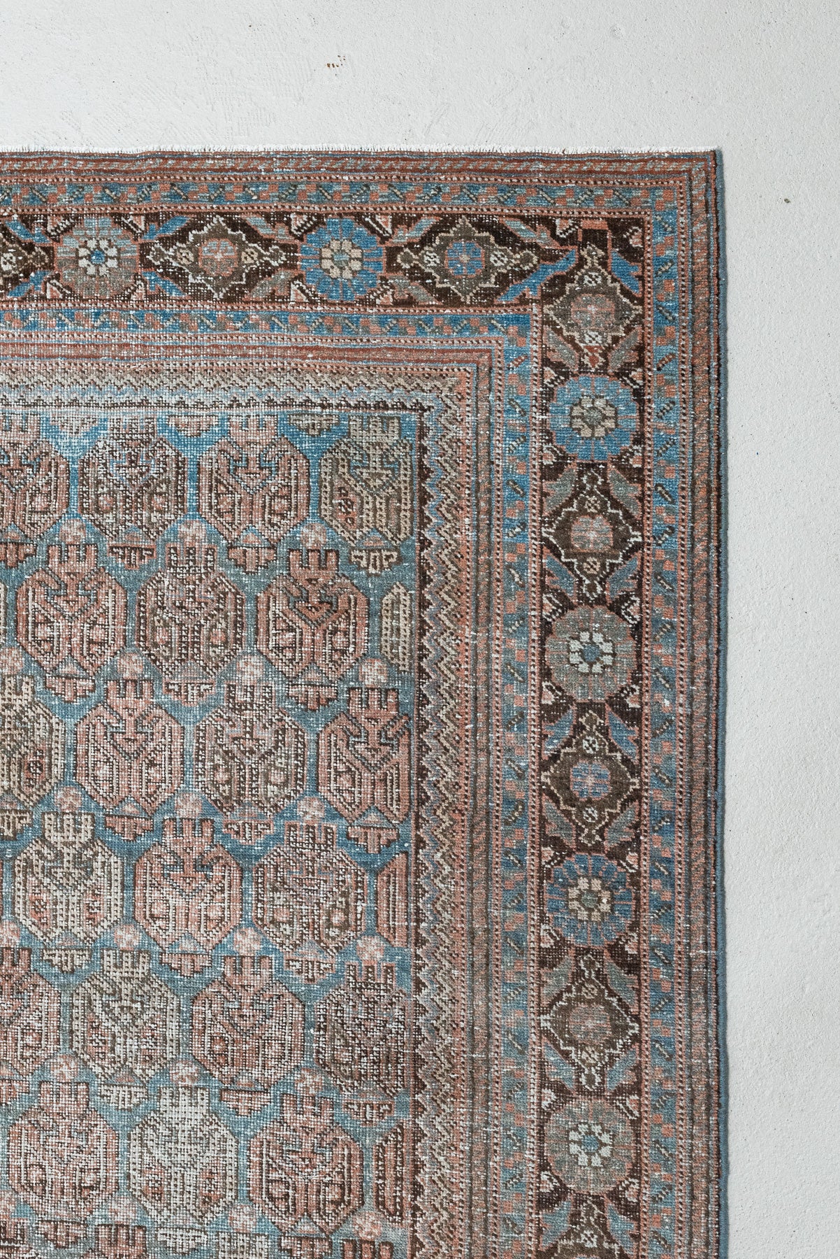 7'9 x 9'5 | Vintage Distressed Blue Mahal | CE-V-2520