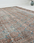 7'9 x 9'5 | Vintage Distressed Blue Mahal | CE-V-2520