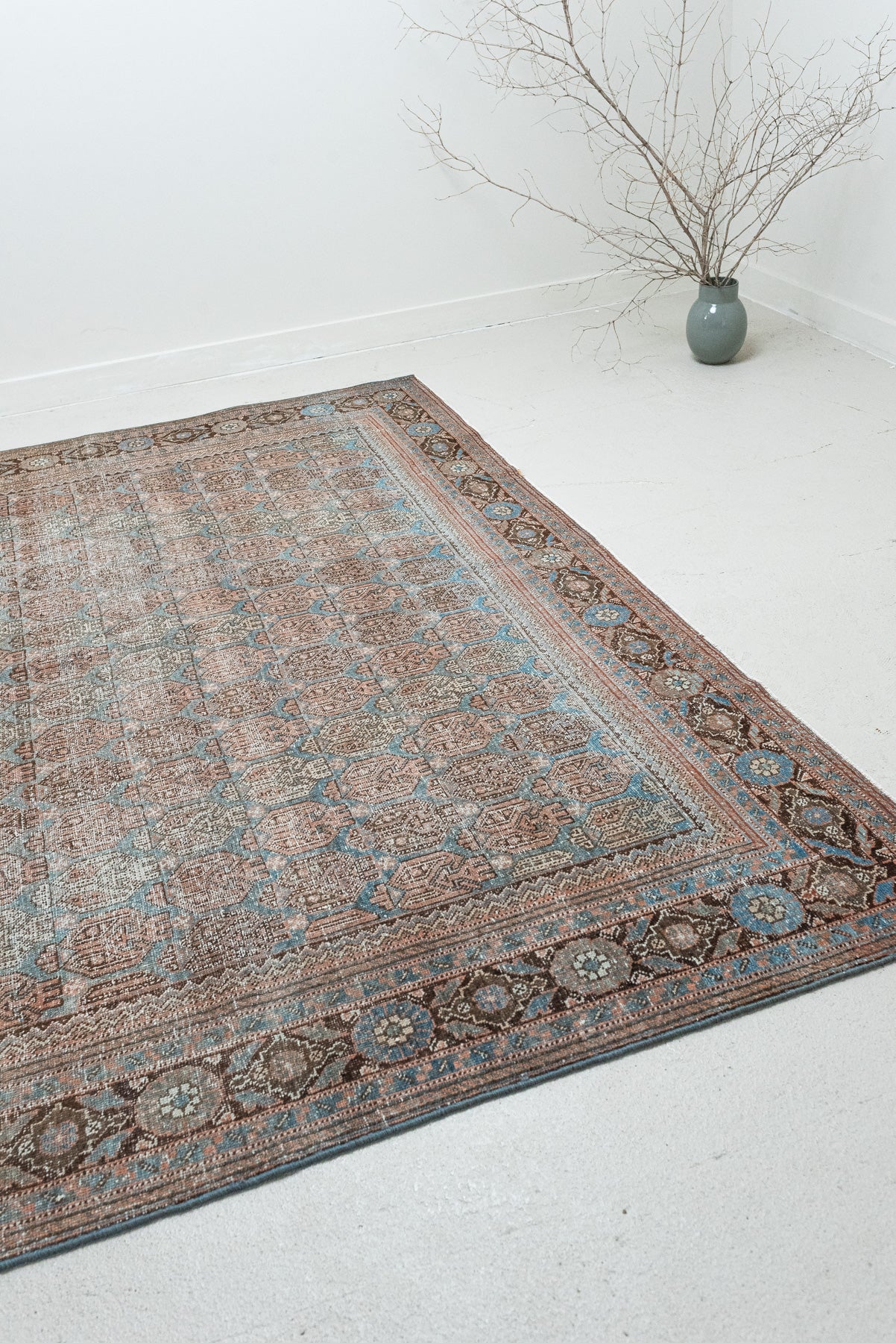7'9 x 9'5 | Vintage Distressed Blue Mahal | CE-V-2520