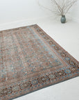 7'9 x 9'5 | Vintage Distressed Blue Mahal | CE-V-2520