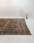 Reserved | 8'5 x 10'1 | Extra Large Distressed Mahal Rug | L-3100