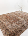 Reserved | 8'5 x 10'1 | Extra Large Distressed Mahal Rug | L-3100