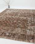 Reserved | 8'5 x 10'1 | Extra Large Distressed Mahal Rug | L-3100