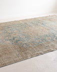 7'9 x 11'5 | Large Blue & Camel Tabriz | D-2641