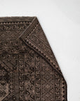 8'10 x 12'0 | Extra Large Brown Afghan Vintage Rug | CE-L-3112