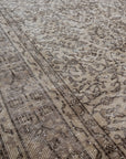 6'11 x 9'10 | Brown Vintage Rug | S-3135