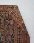 4'1 x 5'7 | Small Antique Hamadan Rug | W-3148