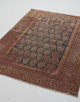 4'1 x 5'7 | Small Antique Hamadan Rug | W-3148