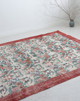 6'8 x 10'7 | Large Floral Oushak | S-2594