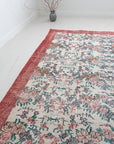 6'8 x 10'7 | Large Floral Oushak | S-2594