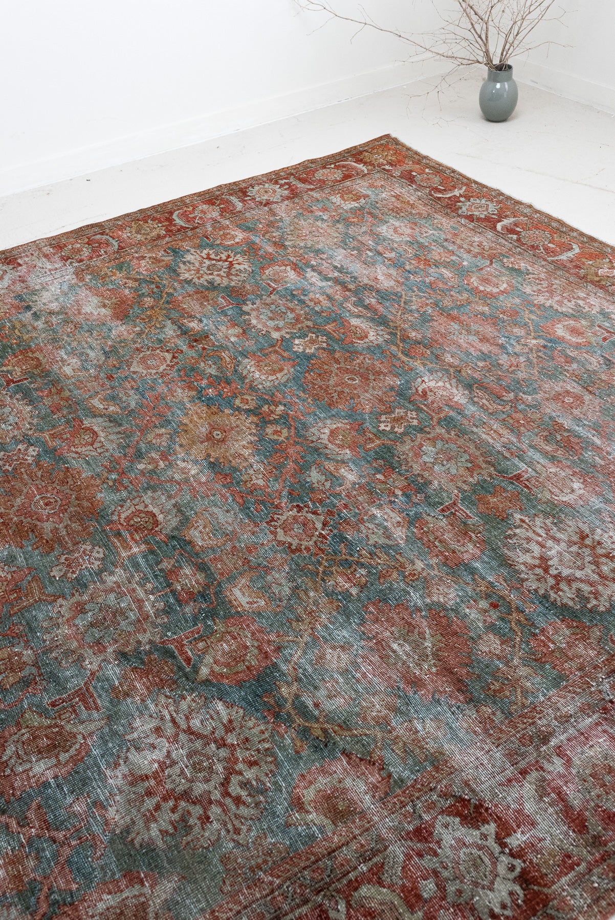 8'8 x 11'5 | Blue and Blush Mahal | M-2654