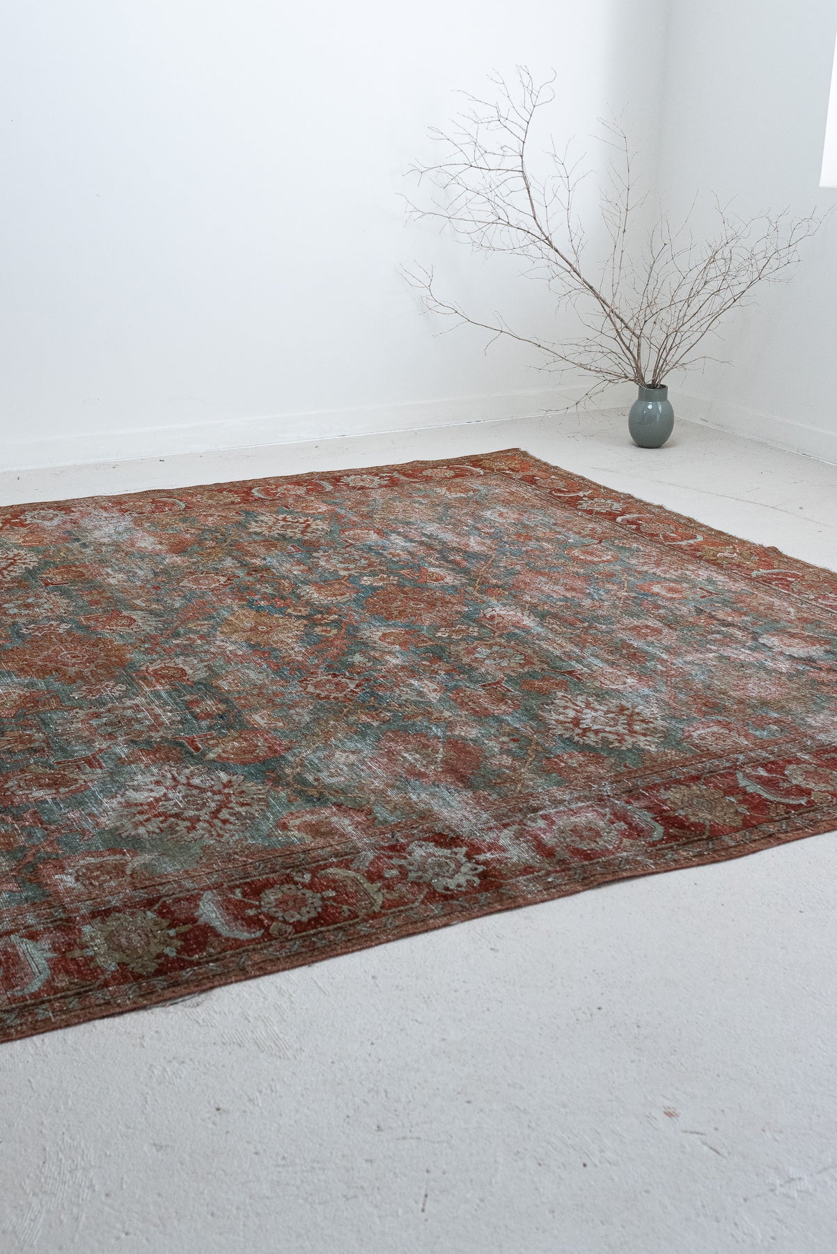 8'8 x 11'5 | Blue and Blush Mahal | M-2654