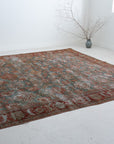 8'8 x 11'5 | Blue and Blush Mahal | M-2654