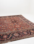 RESERVED | PI | 8'6 x 11'2 | 1940s Red Vintage Rug | Designers CE-D-1936