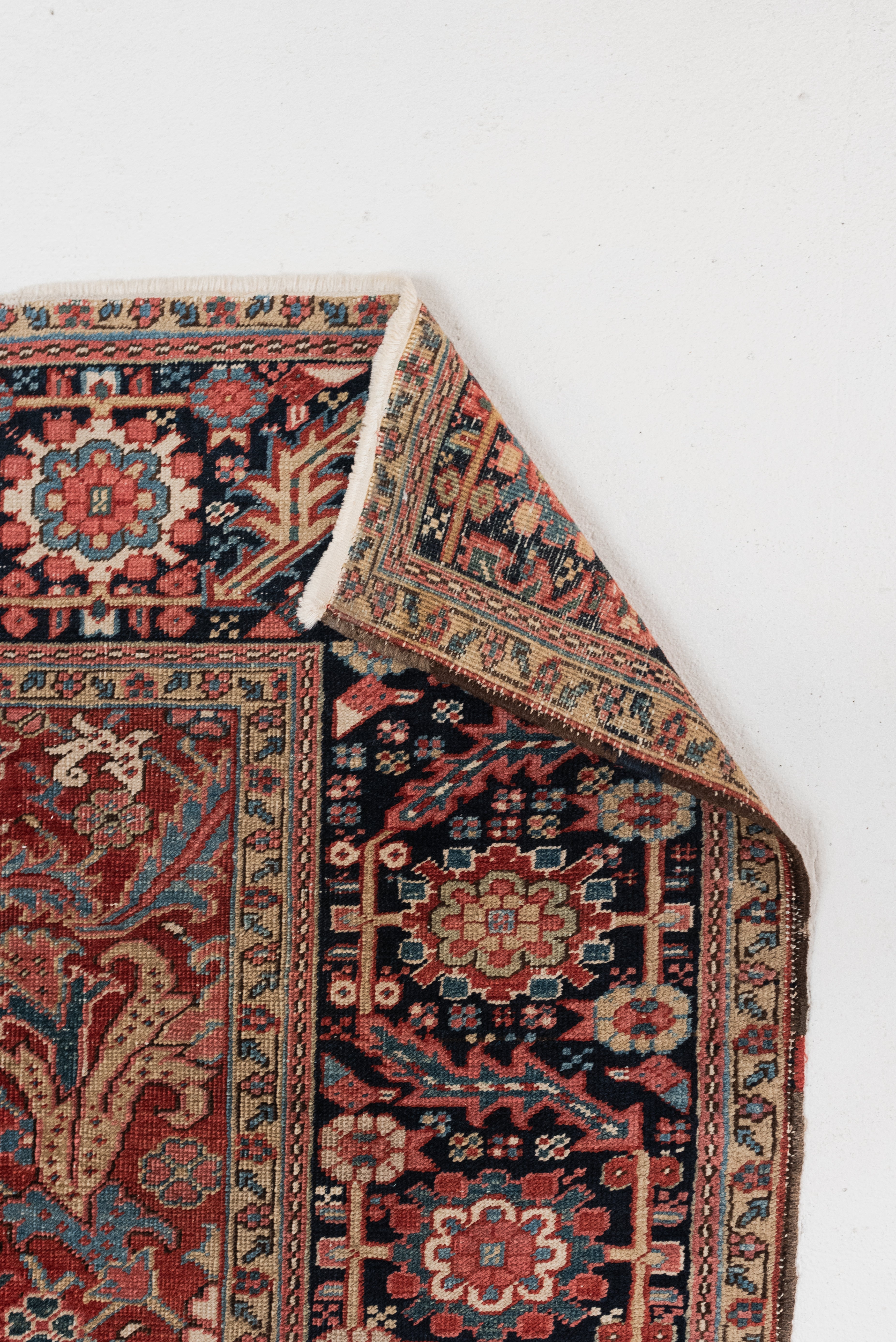 RESERVED | PI | 8'6 x 11'2 | 1940s Red Vintage Rug | Designers CE-D-1936