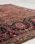 RESERVED | PI | 8'6 x 11'2 | 1940s Red Vintage Rug | Designers CE-D-1936