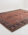 RESERVED | PI | 8'6 x 11'2 | 1940s Red Vintage Rug | Designers CE-D-1936