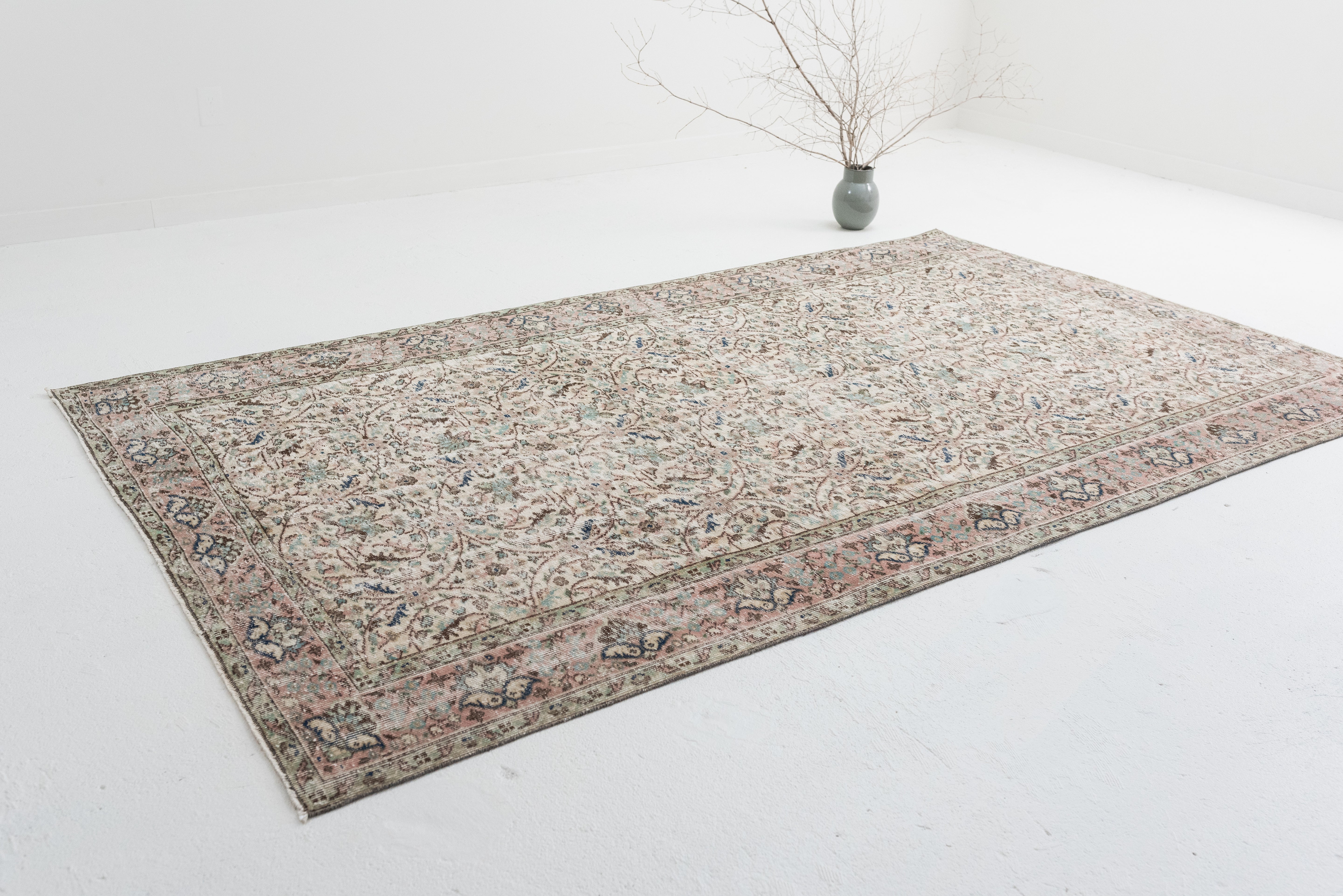 5'5 x 9'2 | Large Vintage Oushak Rug | B-2763