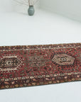 2'7 x 16'1 | Long Muted Red Runner | Designers R-2821