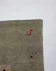 3'7 x 4'10 | Vintage Green Gabbeh Rug | G-3761