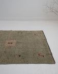 3'7 x 4'10 | Vintage Green Gabbeh Rug | G-3761