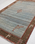 4'6 x 6'10 | Vintage Peacock Gabbeh Rug | G-3783