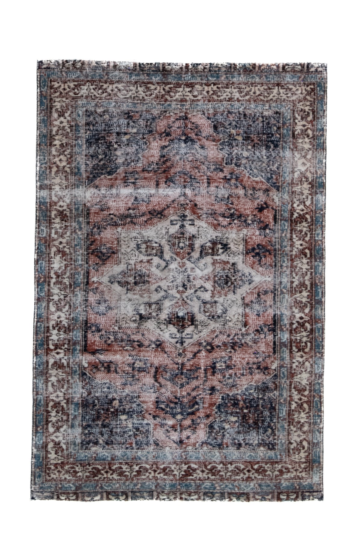 3'10 x 5'10 | Distressed Vintage Rug | N-2554 – Curio Rugs
