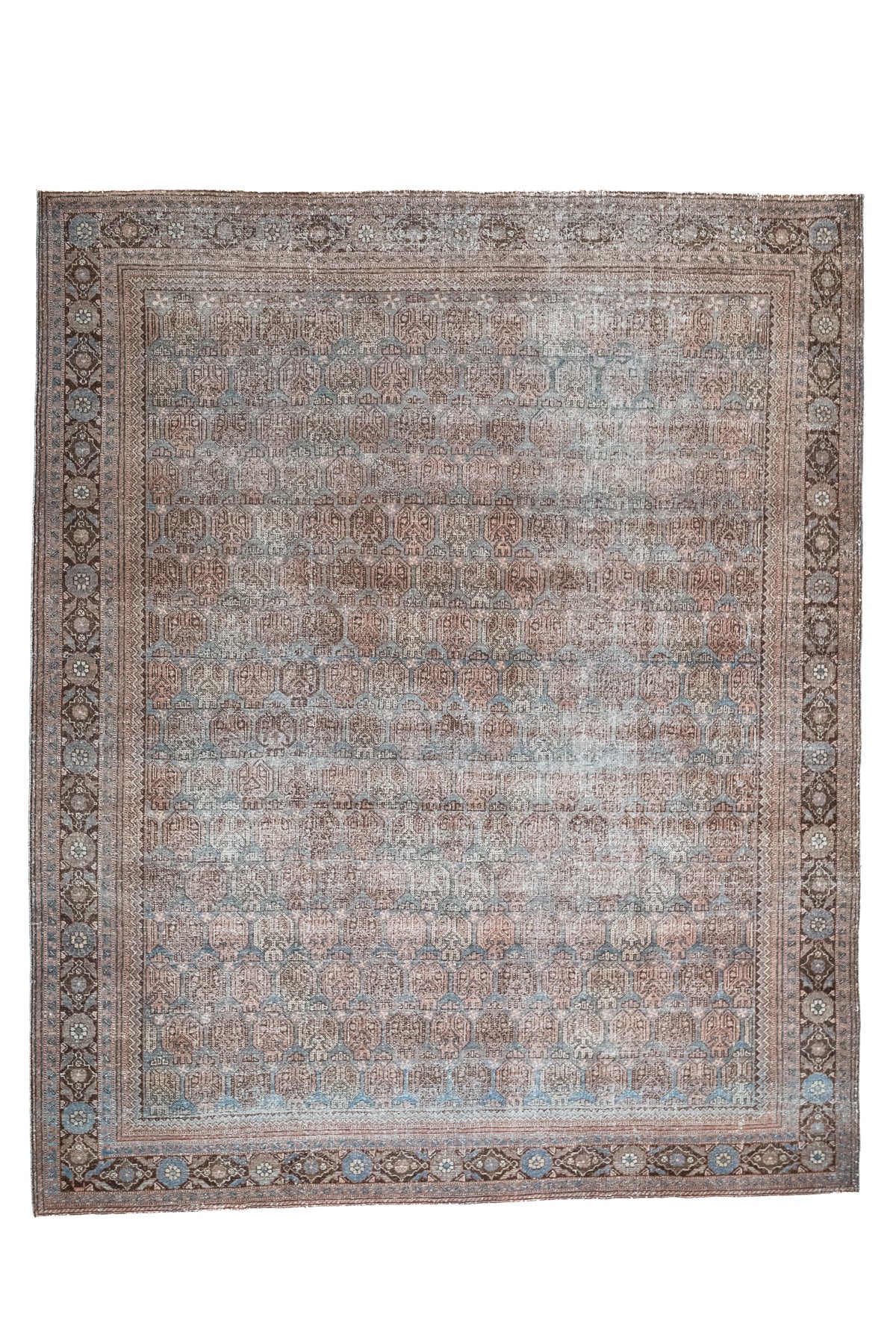 7'9 x 9'5 | Vintage Distressed Blue Mahal | CE-V-2520