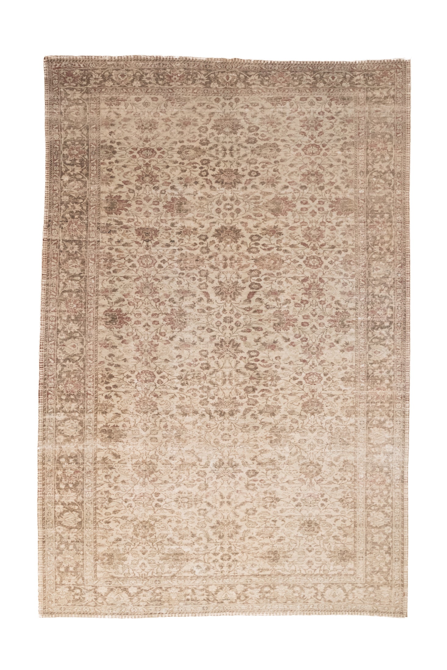 6'4 x 9'7 | Vintage Dusty Rose Rug | CE-C-2894 – Curio Rugs