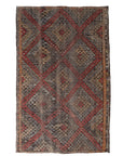 6'0 x 9'4 | Vintage Checkered Rug | CE-C-2893