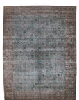 9'6 x 12'4 | Blue Antique Tabriz | Designers L-2929